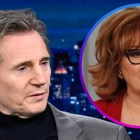 Liam Neeson and Joy Behar