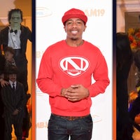 Nick Cannon Falls During Halloween Costume Fail