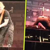 Watch Ed Sheeran Gracefully Recover After Falling on Stage