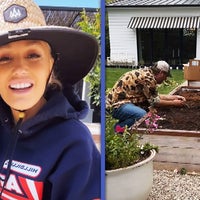 Gwen Stefani and Blake Shelton Show Off Farming Skills in the City