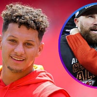 Patrick Mahomes, Travis Kelce and Taylor Swift