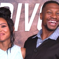 Jonathan Majors Supports Meagan Good at 'Divorce in the Black’ Premiere