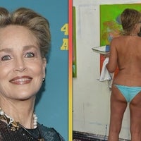 Sharon Stone, 66, Enjoys Painting While Topless!