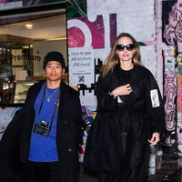 Pax Jolie-Pitt and Angelina Jolie are seen in the East Village on December 28, 2023 in New York City.