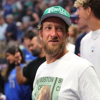 Dave Portnoy looks on prior to Game Four of the 2024 NBA Finals between the Dallas Mavericks and the Boston Celtics at American Airlines Center on June 14, 2024 in Dallas, Texas