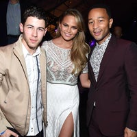 Nick Jonas, Chrissy Teigen and John Legend