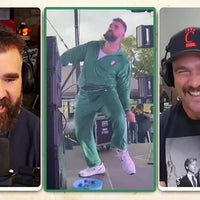 Travis Kelce Reacts to Brother Jason's Dance Moves Going Viral During ‘Monday Night Football’