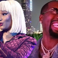 Nicki Minaj's Ex Safaree Goes to Her Pink Friday 2 Tour Wearing Jean Vest