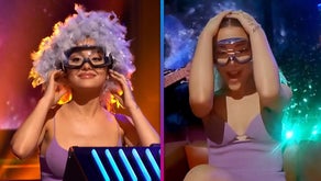 Watch Ariana Grande s Wig Fly Off During Music Trivia Game