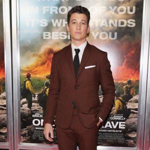 Miles Teller at Only the Brave screening