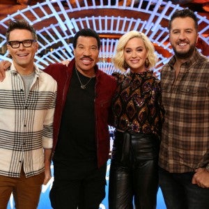 Bobby Bones, Lionel Richie, Katy Perry, and Luke Bryan