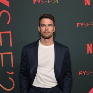 Theo James attends Netflix FYSEE: The Gentlemen at Sunset Las Palmas Studios on May 19, 2024 in Los Angeles, California