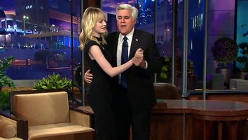 Emma Stone Shares a Dance With Jay Leno