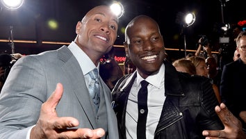 dwayne johnson tyrese fast 7 premiere