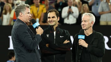 Will Ferrell Channels His Ron Burgundy Character to Interview Roger Federer at Australian Open