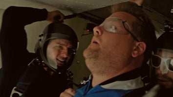 Watch Tom Cruise Convince a Terrified James Corden to Go Skydiving!