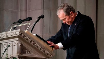 George W. Bush Breaks Down in Tears While Delivering Eulogy for Father George H.W. Bush