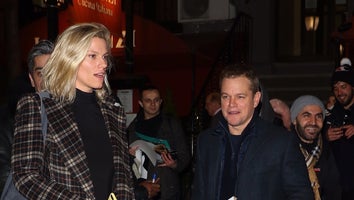 Matt Damon was spotted with Ben Affleck's ex, Saturday Night Live producer Lindsay Shookus, as they leave a SNL power dinner at Lattanzi Restaurant in New York. 