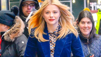 Chloe Grace Moretz Slays in Blue Corduroy and Red Velvet!