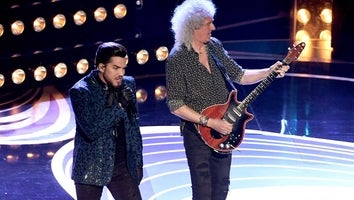 Adam Lambert and Brian May of Queen at the 91st Annual Academy Awards