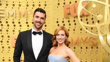 Tyler Stanaland and Brittany Snow at the 71st Emmy Awards 