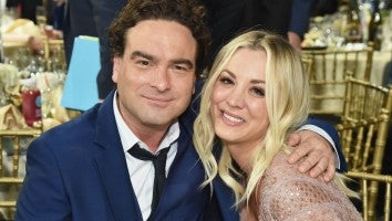 Johnny Galecki and Kaley Cuoco