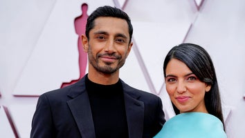 Riz Ahmed Fixes His Wife's Hair in Sweet Moment on Oscars Red Carpet