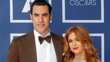 Sacha Baron Cohen and Isla Fisher 2021 Oscars