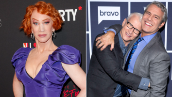 Kathy Griffin and Anderson Cooper and Andy Cohen