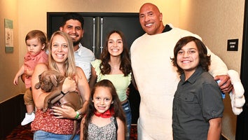 Dwayne Johnson Gives Puppy to New Family During 'DC League of Super-Pets' Screening