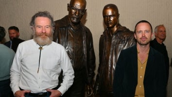 Bryan Cranston and Aaron Paul Appear at 'Breaking Bad' Statue Unveiling in Albuquerque