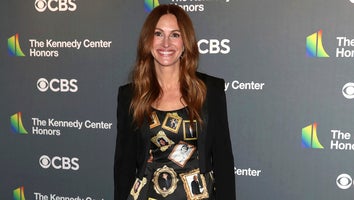 Julia Roberts Wears Dress Covered in Pics of George Clooney