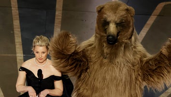 Elizabeth Banks Trips Over Dress While Presenting at the 2023 Oscars With Cocaine Bear