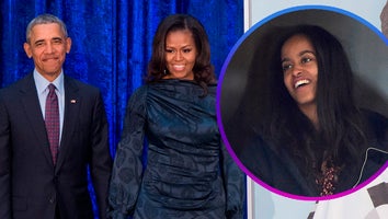 Barack, Michelle, and Malia Obama