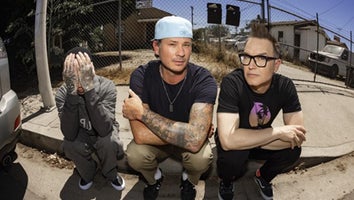 Travis Barker, Tom DeLonge and Mark Hoppus