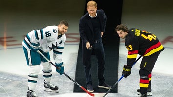 Prince Harry Recreates Queen Elizabeth II's Hockey Moment in Surprise Appearance With Meghan Markle