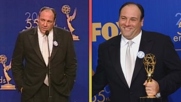 'The Sopranos' Turns 25: Watch James Gandolfini React to Emmy Win and Explain Tribute to His Son (Flashback) 