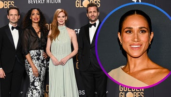 Patrick J. Adams, Gina Torres, Sarah Rafferty, Gabriel Macht and Meghan Markle