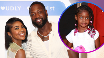 Gabrielle Union and Dwyane Wade and Kaavia