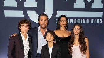 Levi McConaughey, Matthew McConaughey, Livingston McConaughey, Camila Alves McConaughey, and Vida McConaughey 