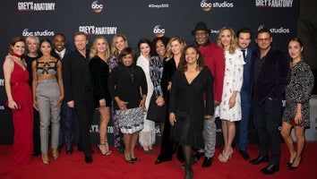 Shonda Rhimes with the cast of 'Grey's Anatomy'