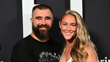 Jason Kelce Gets a Hockey Lesson From Wife Kylie While in Paris