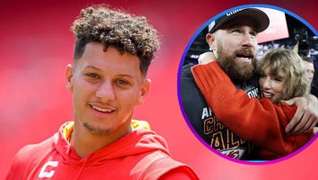 Patrick Mahomes, Travis Kelce and Taylor Swift