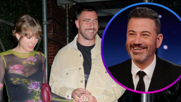 Taylor Swift, Travis Kelce, and Jimmy Kimmel