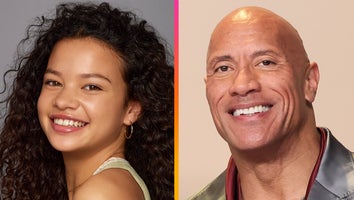 Catherine Laga‘aia and Dwayne Johnson