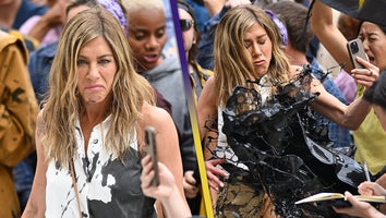 Watch Jennifer Aniston Get Attacked With Oil On-Set of 'The Morning Show'