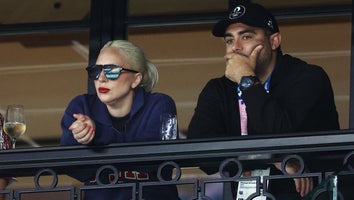 Lady Gaga attends the Artistic Gymnastics Women's Qualification on day two of the Olympic Games Paris 2024 at Bercy Arena on July 28, 2024 in Paris, France. (Photo by Arturo Holmes/Getty Images)