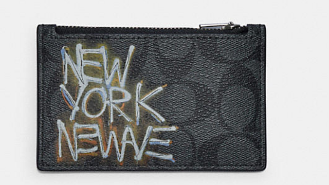 Coach x Jean Michel Basquiat Zip Card Case