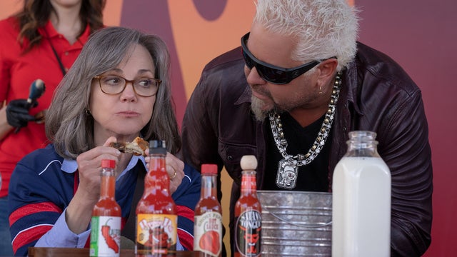 80 for Brady' Guy Fieri Cameo Lights Sally Field on Fire