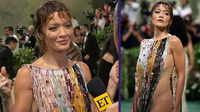 Rita Ora Jokes She’s ‘Wearing a Necklace’ as a Dress at Met Gala 2024 (Exclusive)